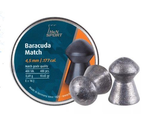 H&N Baracuda Match .177 cal. 4.50 mm head-size - NEW- per 400