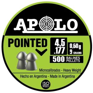 Hatsan Apolo Pointed Air Rifle Pellets 177 Cal 9 gr 500/ct