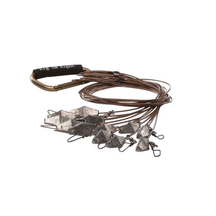 Rig'Em Right Xtreme Coated Cable Decoy Anchors 48" 4oz 12/ct