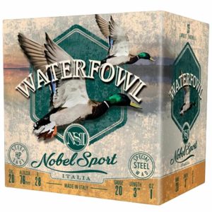 Nobel Sport Steel Waterfowl 20 Shotshells 20ga 1oz 3" 1450 fps #2 25/ct