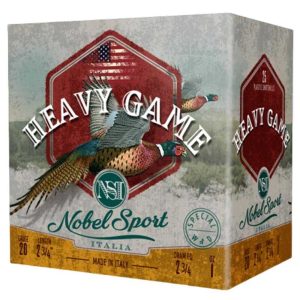 Nobel Sport Heavy Game Shotshells 20 ga 2-3/4" 1 oz 1250 fps #6 25/ct