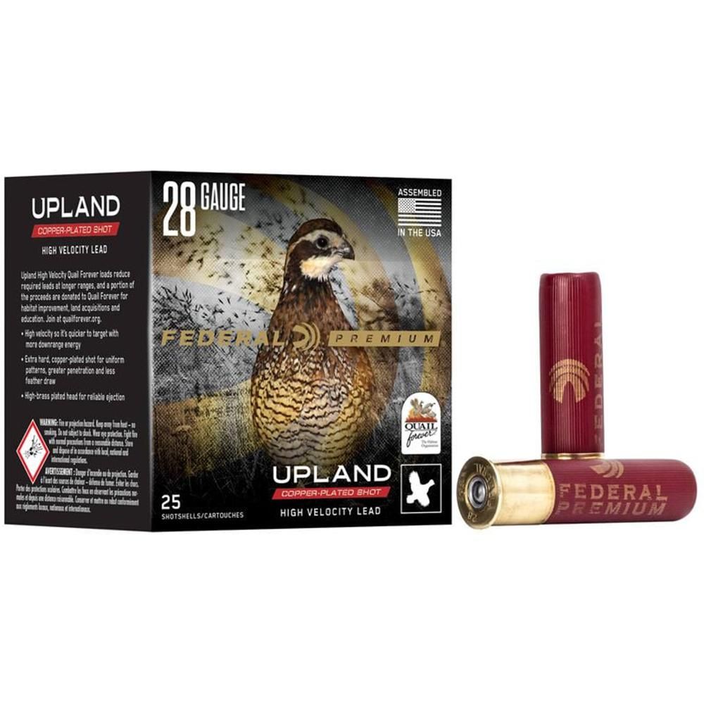 Federal Premium Upland Quail Forever High Velocity 28ga 2 3/4" 3/4oz #7.5  25/ct