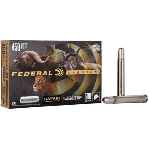 Federal Premium Cape-Shok Rifle Ammunition .458 Lott 500 gr TBBC 2300 fps - 20/ct