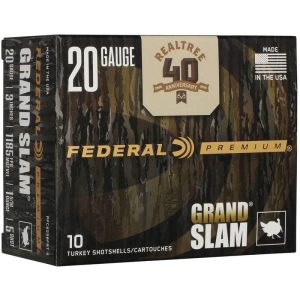 Federal Grand Slam Realtree 40th Anniversary Shotshells 20ga 3" 1-5/16oz 1185 fps #5 10/ct