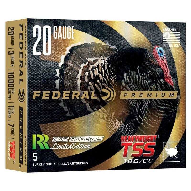 Federal Heavyweight TSS Rob Roberts Special Edition Shotshell 20ga 3" 1-5/8oz 1000 fps #7 5/ct