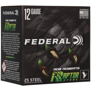 Federal Rob Roberts Raptor Steel Shotshells 12ga 3" 1-3/8oz 1400 fps #4 25/ct