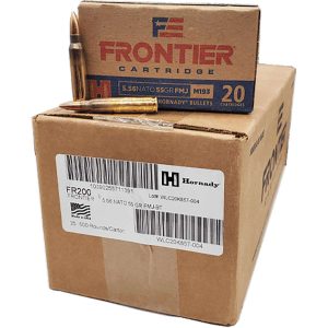 Hornady Frontier FM193 Rifle Ammunition 5.56X45 NATO 55 gr FMJ 3240 fps 500/ct Case (25-20ct)