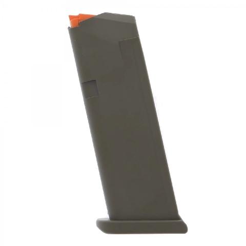 Glock Handgun Magazine G19 OD (Floor Plate OD - Orange Follower) 15/rd