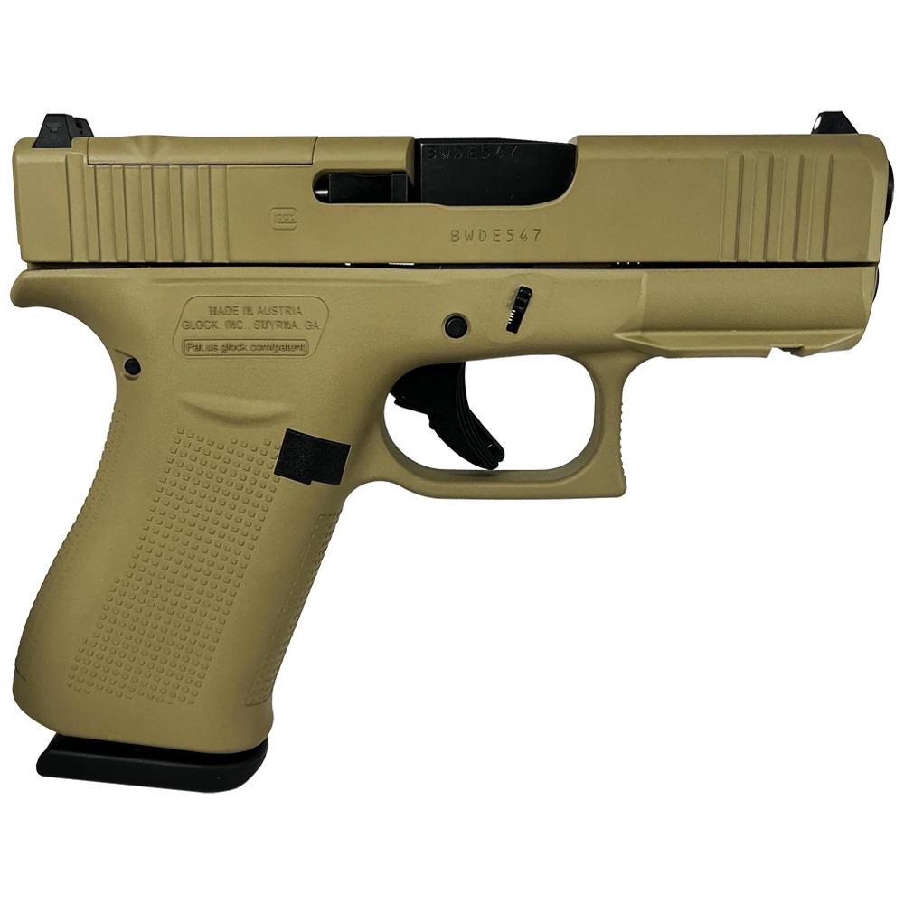 Glock 43x MOS Custom "FDE" Subcompact Handgun 9mm Luger 10rd Magazines (2) 3.41" Barrel Front Rail Austria