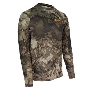 Muddy Base Layer Crew Long Sleeve Shirt Veil Canyon Grey S