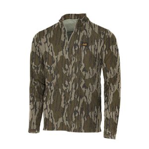 Muddy DV8 Quest Midweight Quarter Zip Sweatshirt Mossy Oak Bottomland 3XL