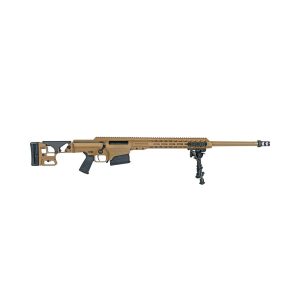 Barrett MK 22 Sniper Rifle .338 Norma Mag 10rd Magazines(2) 27'' Fluted Barrel Coyote Brown Finish