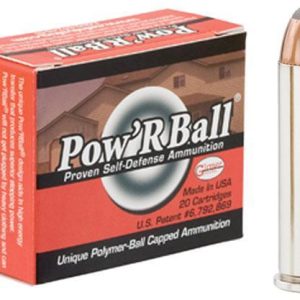 Glaser Pow'RBall Handgun Ammunition .357 Mag 100 gr JHP 1450 fps 20/ct