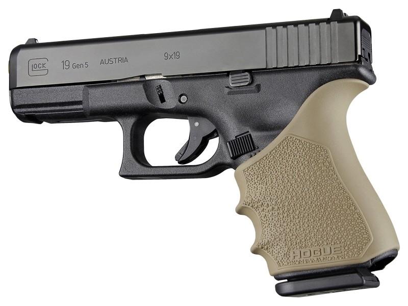 Hogue HandAll Beavertail Grip Sleeve Glock 19 23 32 38 Gen 1-2-5 Flat Dark Earth
