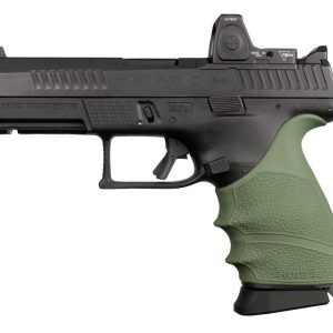 Hogue HandAll Beavertail Grip Sleeve CZ P-10 Compact 9mm - OD Green