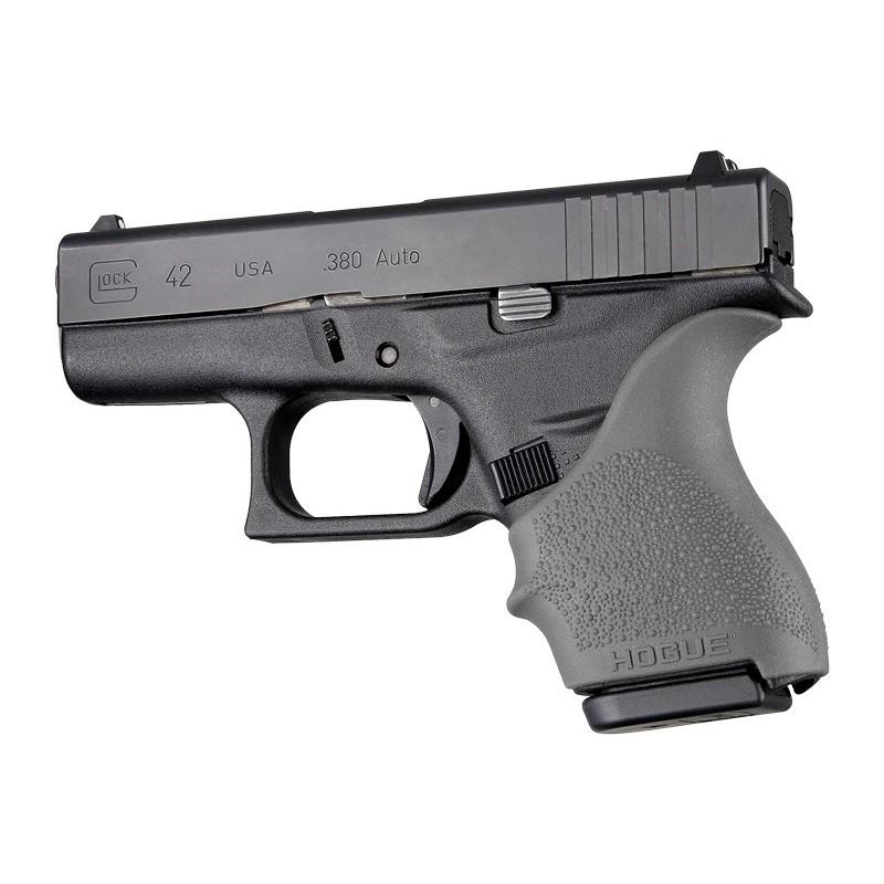 Hogue HandAll Beavertail Handgun Grip Sleeve for Glock 42 43 Slate Grey