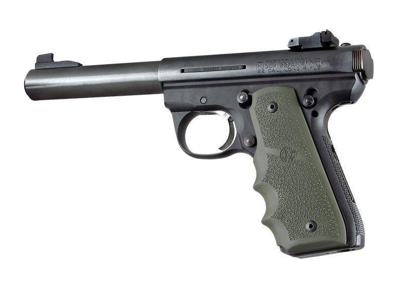 Ruger 22/45 RP Rubber Grip with Finger Grooves OD Green