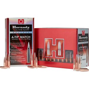 Hornady Aluminum A-Tip Match Rifle Bullets 22 cal .224" 76 gr 100/ct