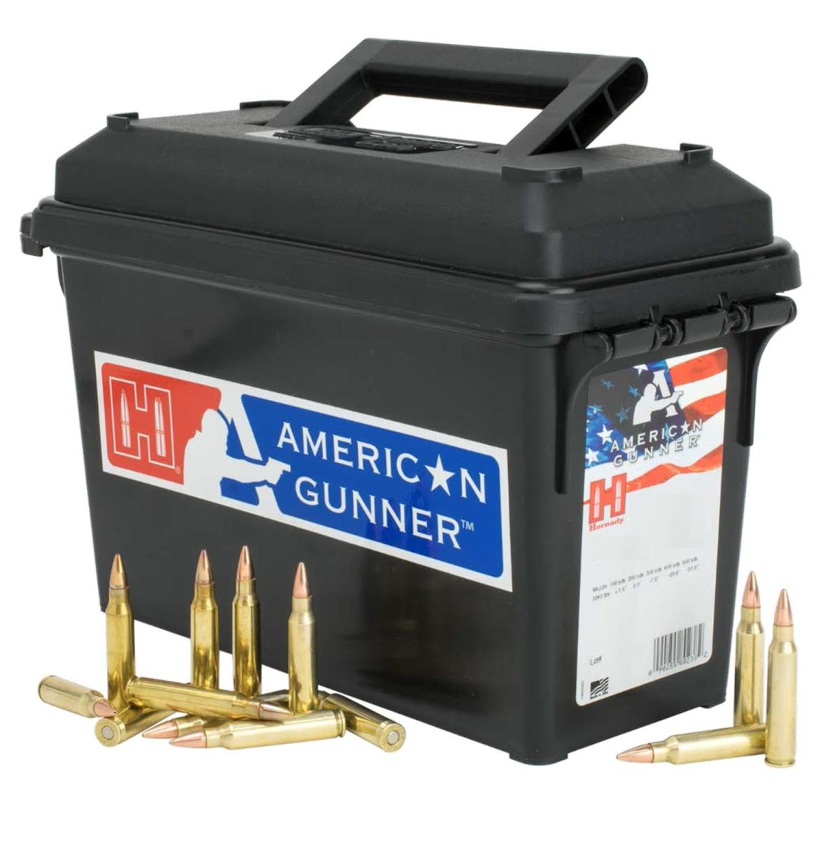 Hornady American Gunner Rifle Ammunition 5.56X45 NATO 55 gr HP 3240 fps 247/ct