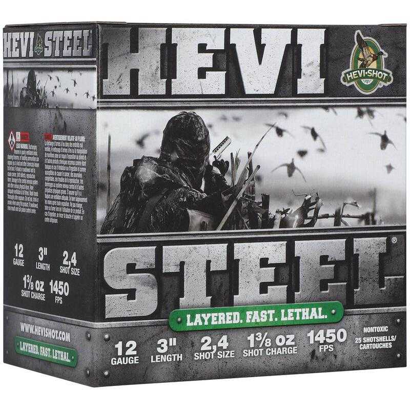 HEVI-Shot HEVI-Steel Shotshells 12ga 3" 1-3/8oz 1450 fps #2 25/ct