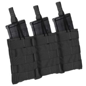 TacShield Triple Speed Load Rifle Molle Pouch-Black