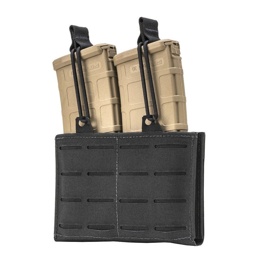 TacShield RZR Molle Double Rifle Magazine Pouch Black