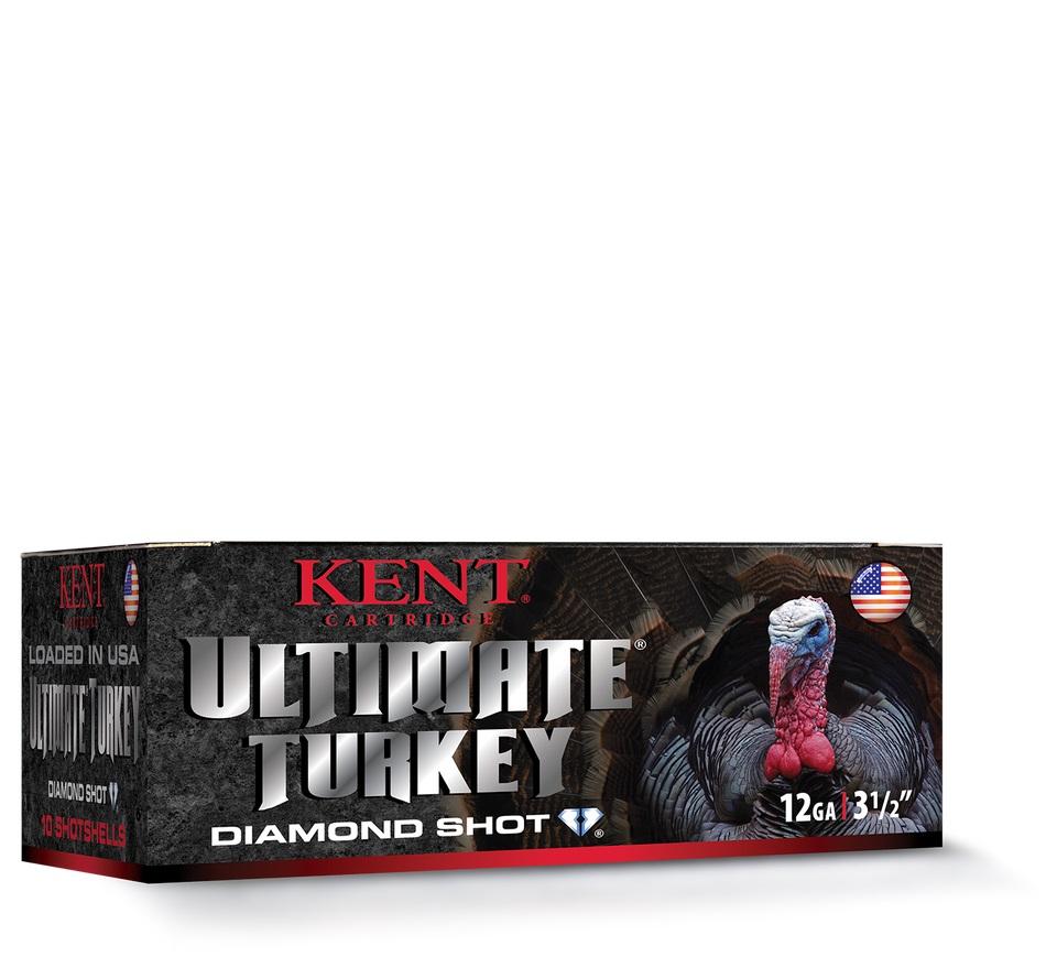 Kent Ultimate Diamond Shot Turkey 12 ga 3 1/2" 2 1/4 oz 1200 fps 10/ct