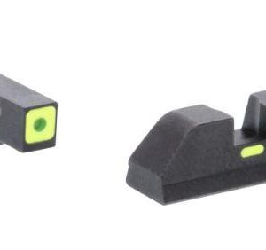 Green Tritium LimeGreenLumi Outline Square (non trit) REAR for Glock Gen 5