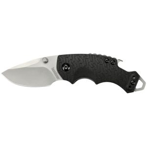 Kershaw Shuffle Folding Steel Knife 2-1/4" Drop Point Blade Black Handle