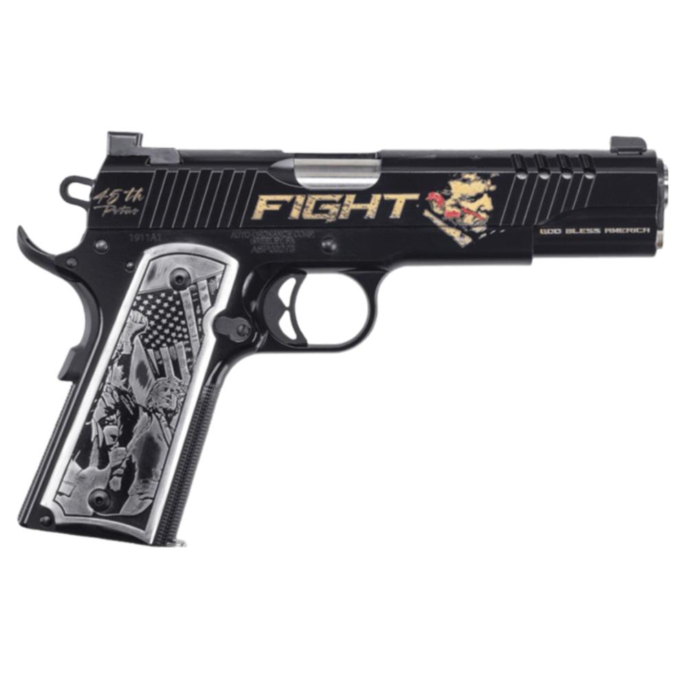 Auto-Ordnance Trump Fight 1911 Handgun .45 ACP 7rd Magazine 5" Barrel