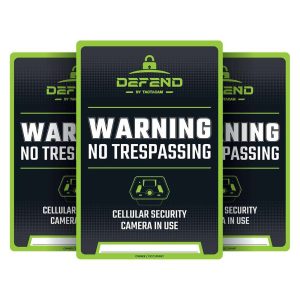 Tactacam Defend No Tresspassing Sign 3/ct