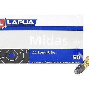Lapua Midas+ Rimfire Ammunition .22 LR 40 gr LRN 1073 fps 50/ct