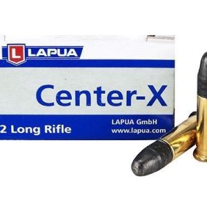 Lapua Center-X Rimfire Ammunition .22 LR 40 gr LRN  1073 fps 50ct