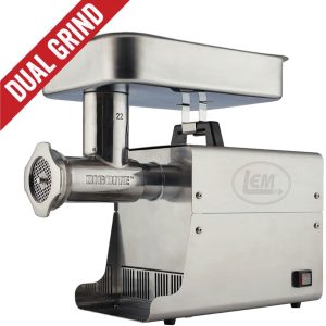 LEM Products #22 Big Bite Dual Grind Meat Grinder - 1 HP