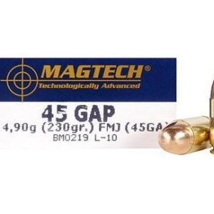 MagTech Handgun Ammunition .45 GAP 230 gr FMJ 837 fps 50/ct