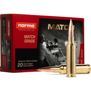 Norma Golden Target Rifle Ammunition 6.5 Creedmoor 130gr BTHP 2851 fps 20/ct