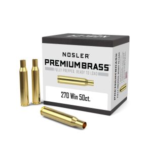 Nosler Unprimed Brass Rifle Cartridge Cases .270 Win 50/ct