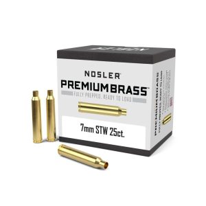 Nosler Unprimed Brass Rifle Cartridge Cases 7mm STW 25/ct