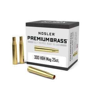 Nosler Unprimed Brass Rifle Cartridge Cases .300 H&H 25/ct