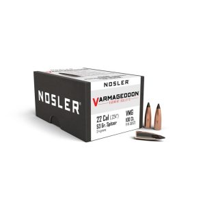 Nosler Varmageddon Rifle Bullets .22 cal .224" 53 gr FB-TIPPED 100/ct