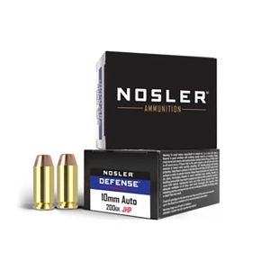 Nosler Defense Handgun Ammo 10mm 200gr Bonded JHP 20/ct