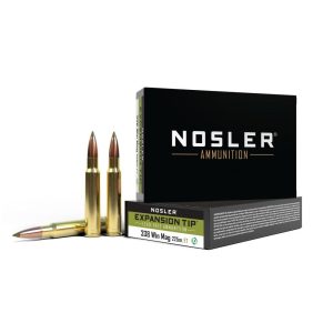 Nosler E-Tip Rifle Ammunition 338 Win Mag 225 gr E-Tip 2750 fps 20/ct