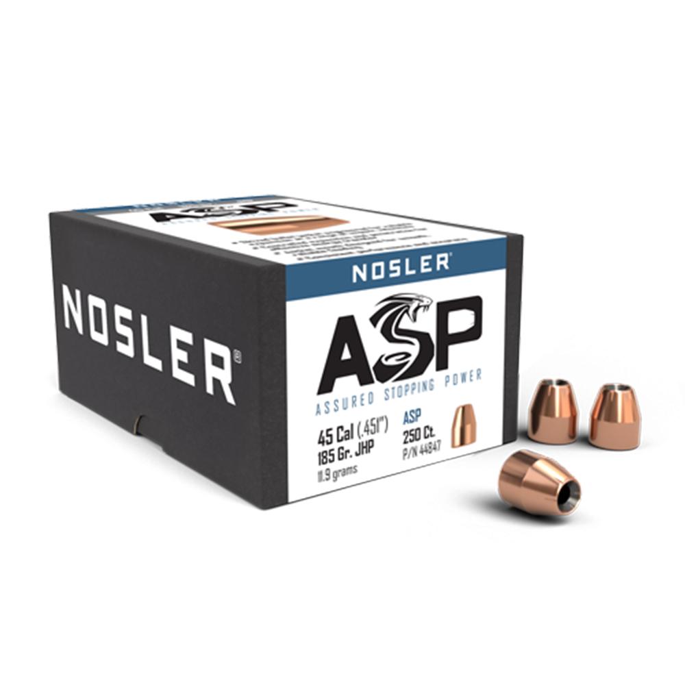 Nosler Custom Competition Bullets .45 cal .451" 185 gr JHP 250/ct