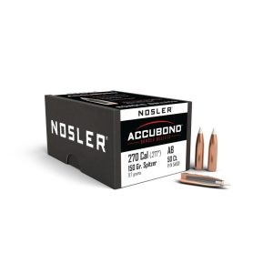 Nosler AccuBond Rifle Bullets .270 Cal .277" 150gr SPITZER 50/ct