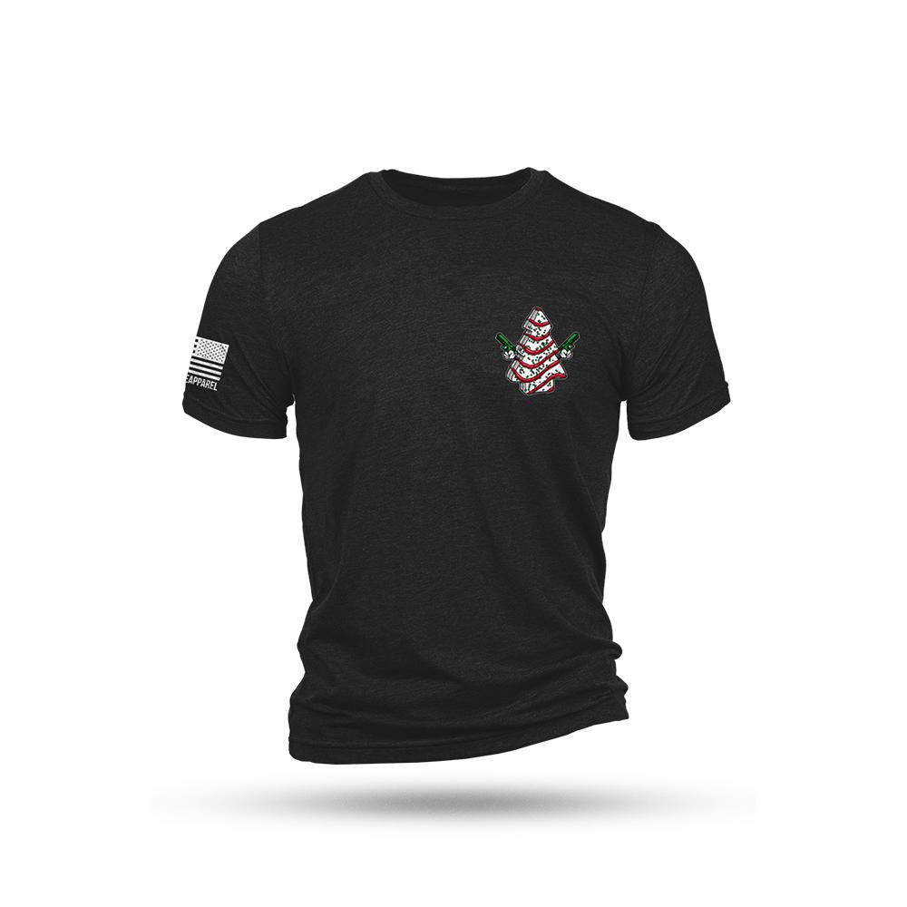 Nine Line Cake Tree Triblend Short Sleeve Shirt Black 2XL