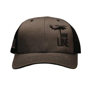 Nine Line Dropline Snapback Hat Black Grey