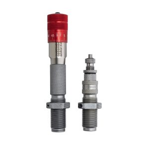 Hornady Match Grade Die Set with Click-Adjust Micrometer 22 CREEDMOOR .224"