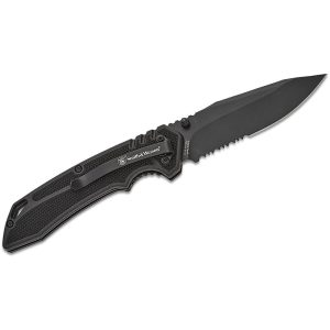 Smith & Wesson Special Ops Folding Knife 3.5" Clip Point Blade Black Box