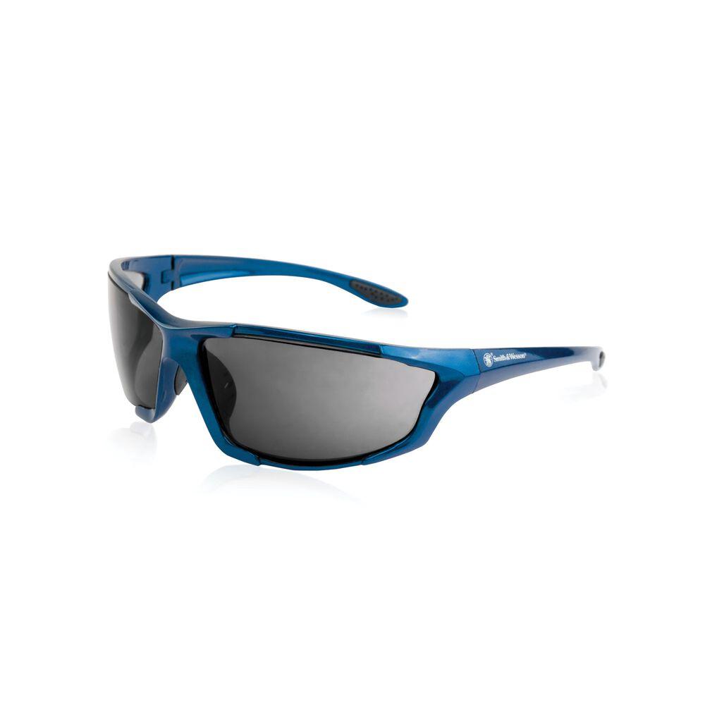 Smith & Wesson Major Full Frame Shooting Glasses Blue with Smoke Lens