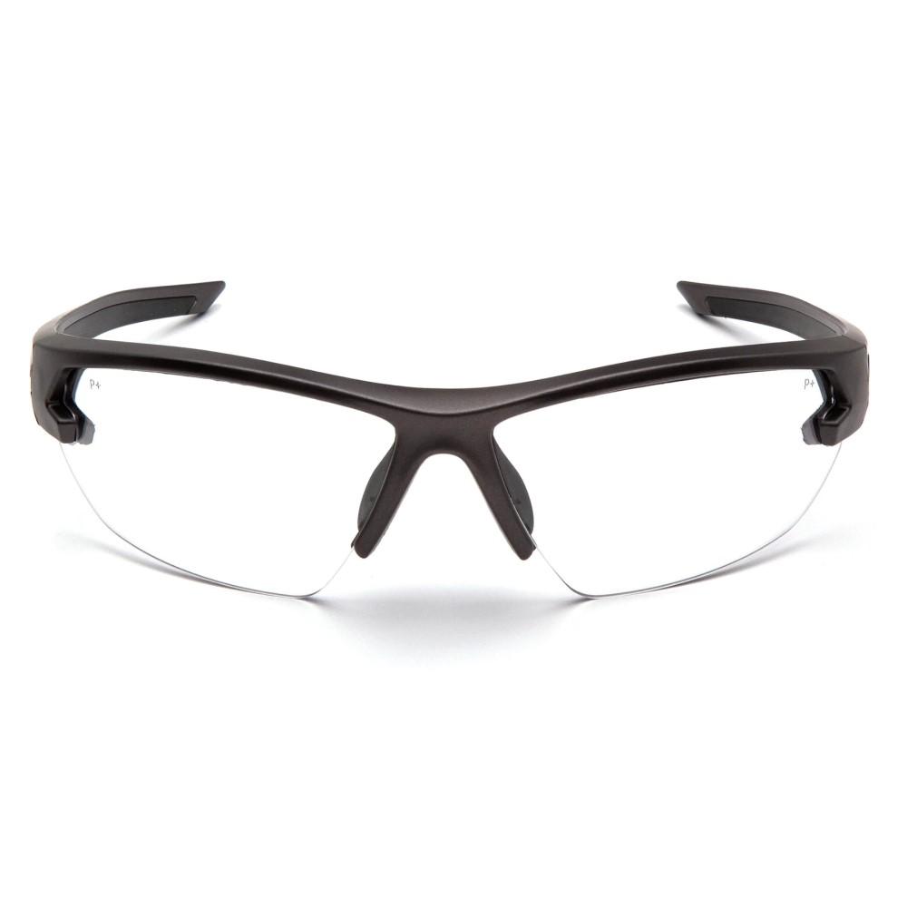 Pyramex Venture Gear Semtex 2.0 Shooting Glasses Gun Metal Frame with Clear Anti-Fog Lens
